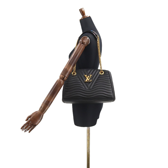 Louis Vuitton New Wave Chain Shoulder Bag Leather Noir - Picture 8 of 8